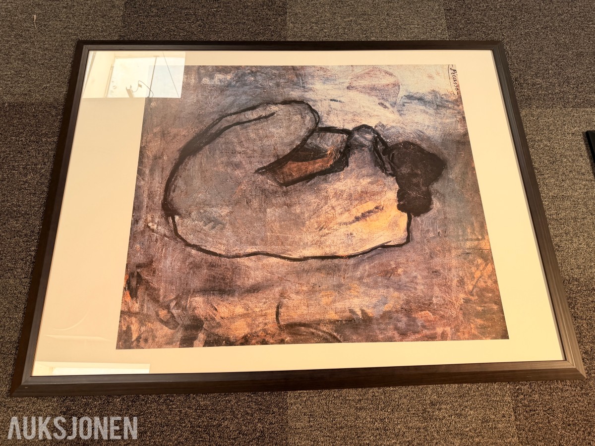 Pablo Picasso – Omfavnelsen – stort innrammet kunsttrykk
