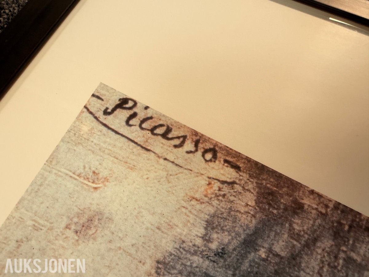 Pablo Picasso – Omfavnelsen – stort innrammet kunsttrykk