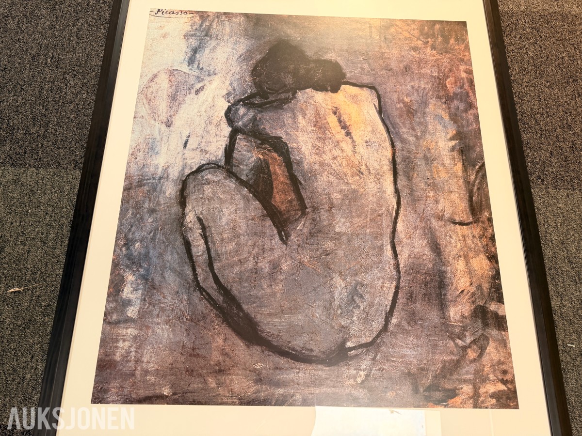 Pablo Picasso – Omfavnelsen – stort innrammet kunsttrykk