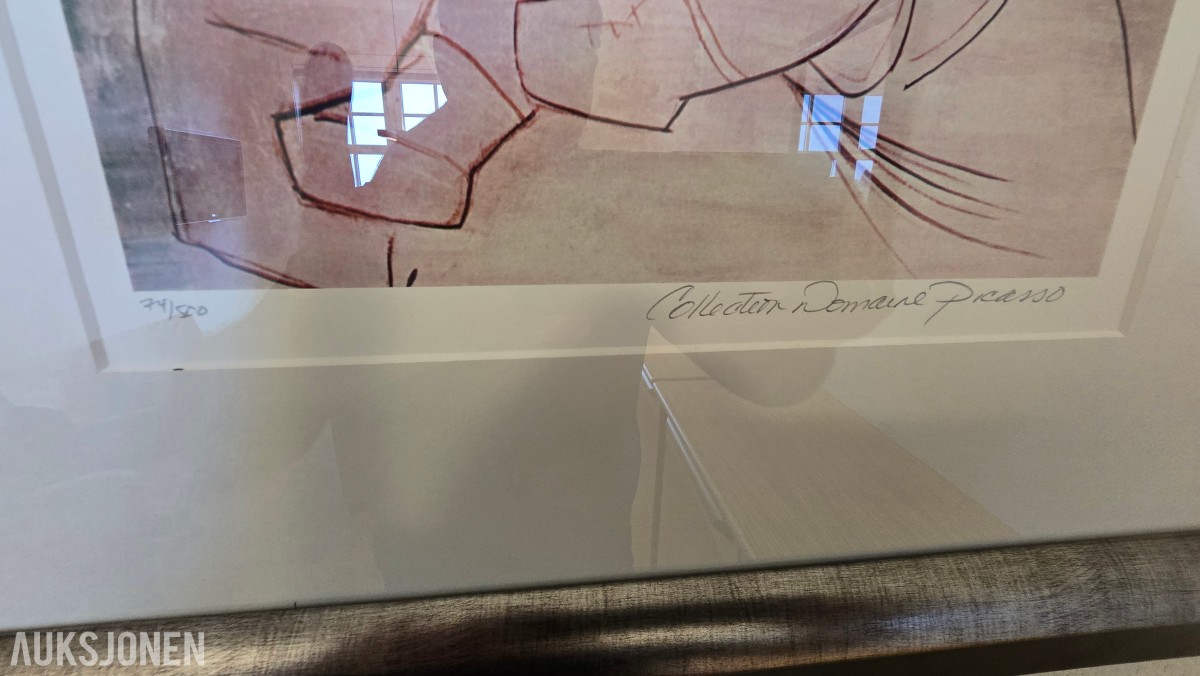 Pablo Picasso – Omfavnelsen – stort innrammet kunsttrykk