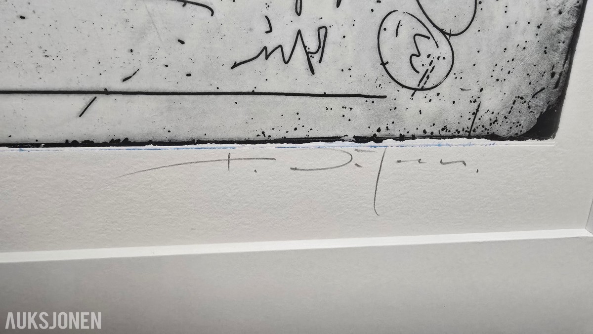Kjell Nupen - signert grafisk verk
