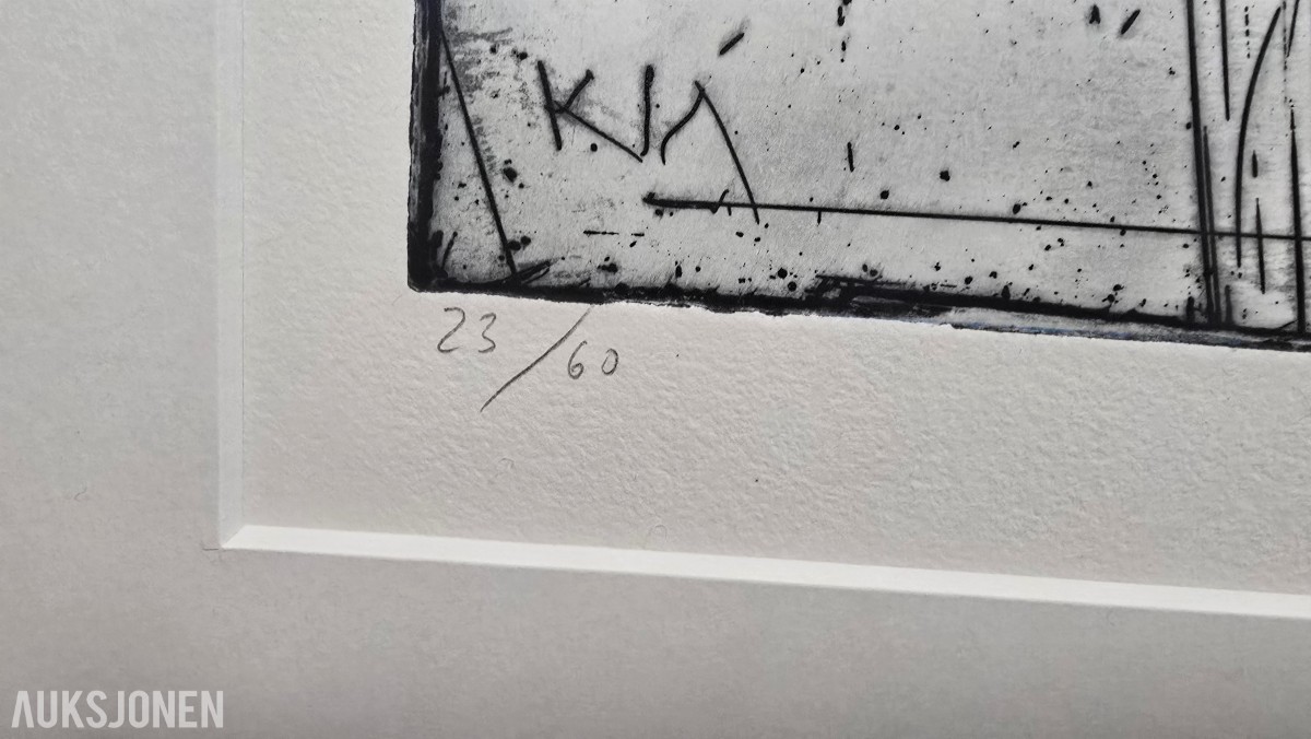 Kjell Nupen - signert grafisk verk