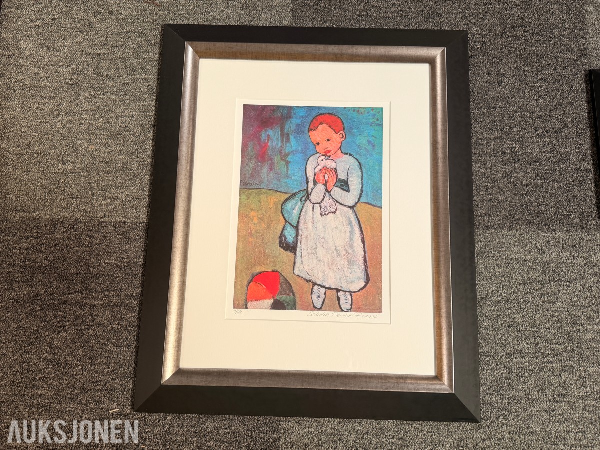 Etter Pablo Picasso – Child Holding Dove