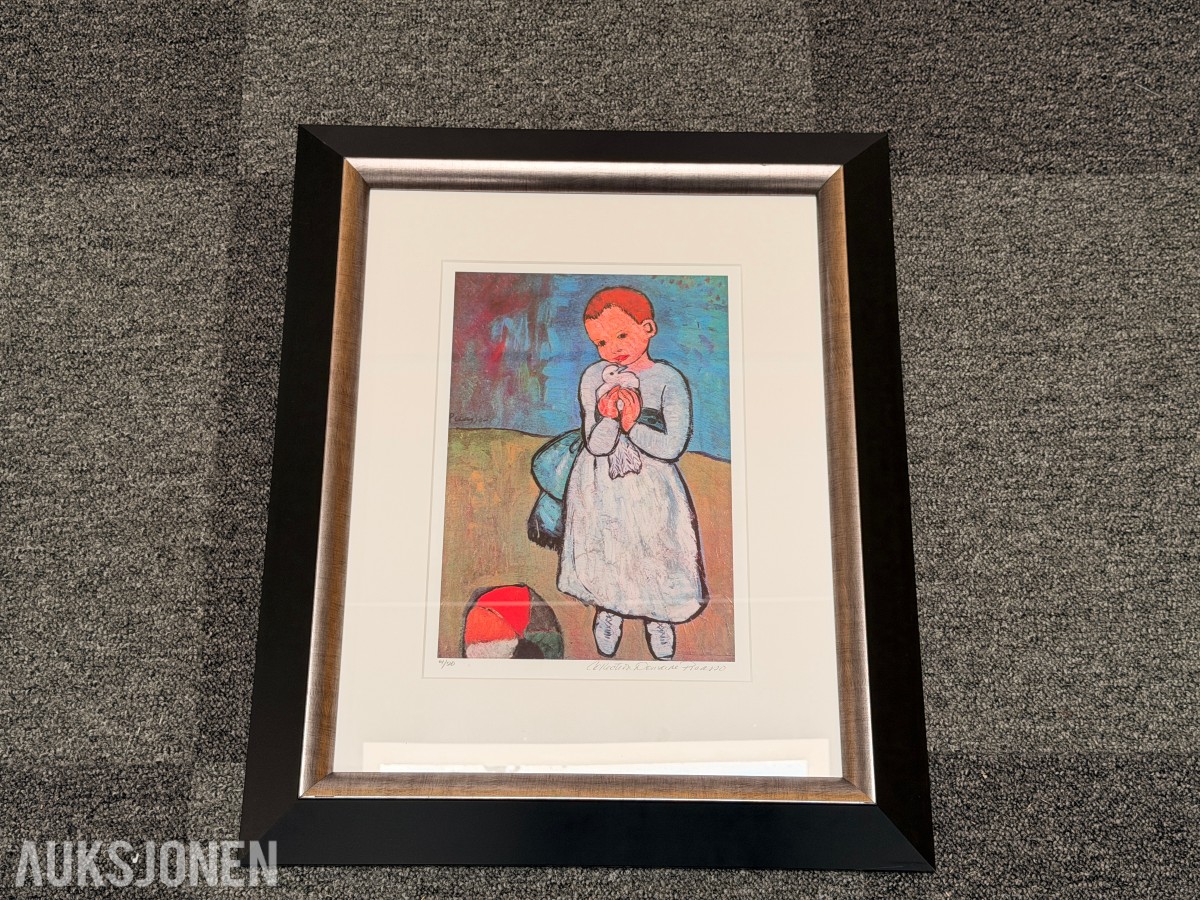Etter Pablo Picasso – Child Holding Dove
