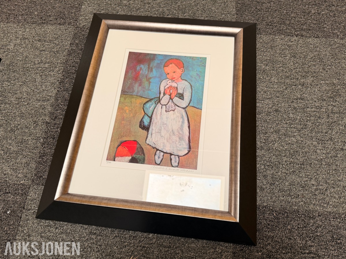 Etter Pablo Picasso – Child Holding Dove