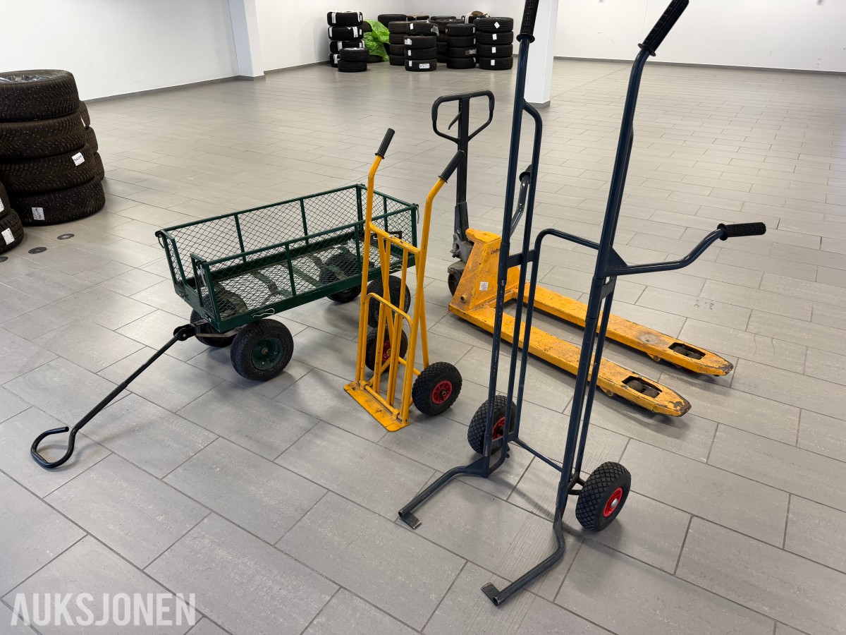 Jekketralle / dekktralle / sekketralle / hjultralle Selges samlet