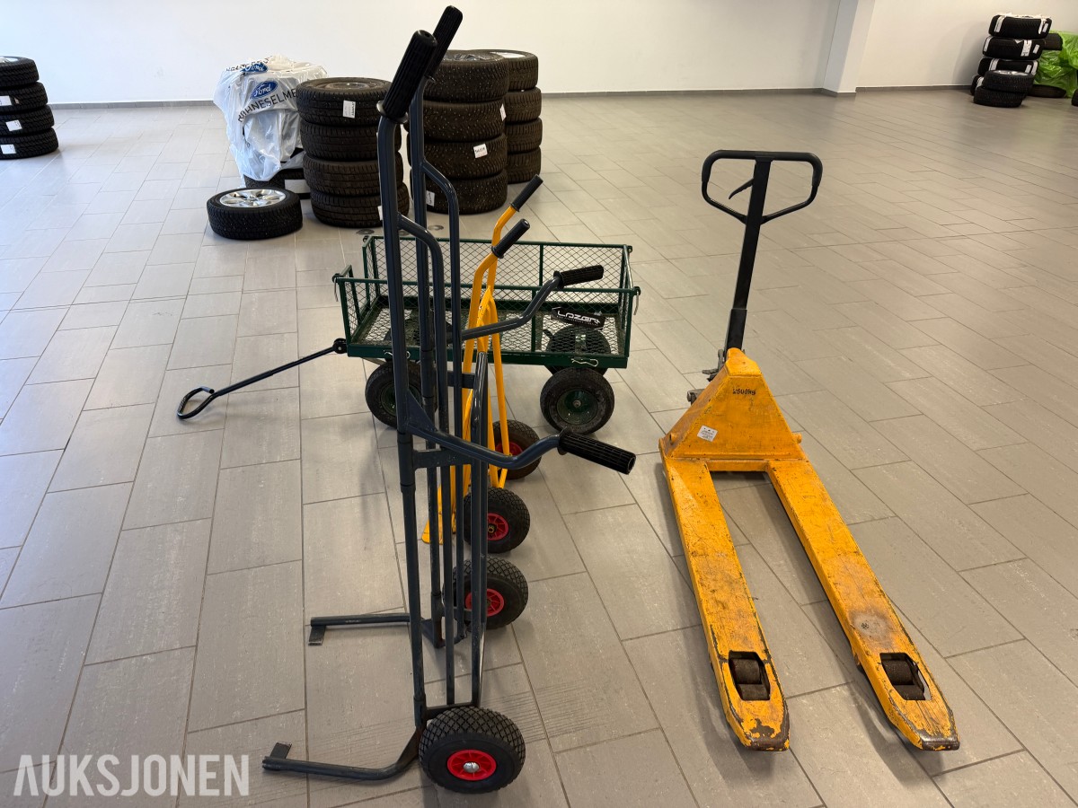 Jekketralle / dekktralle / sekketralle / hjultralle Selges samlet
