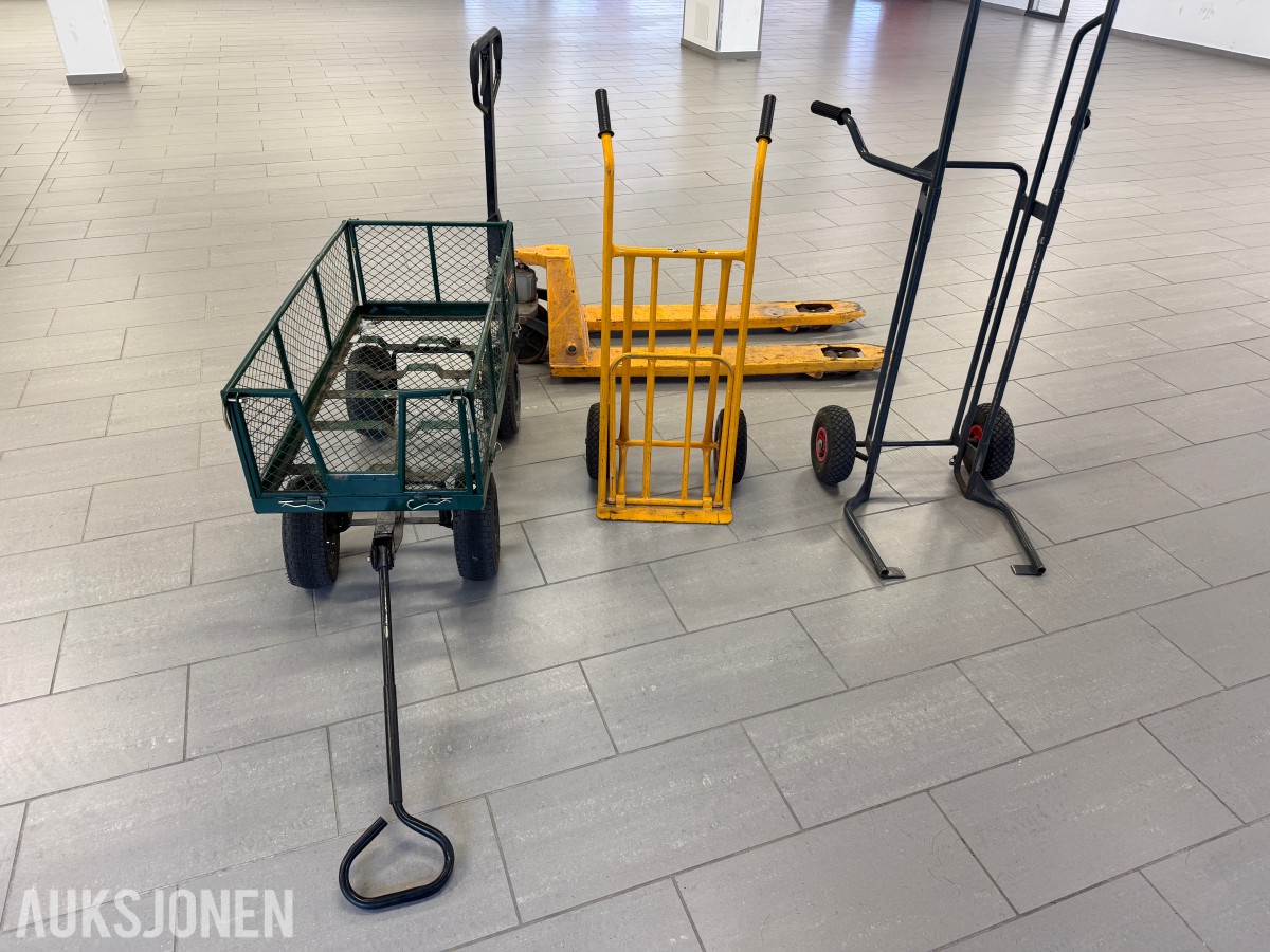 Jekketralle / dekktralle / sekketralle / hjultralle Selges samlet