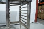 RUPRO arbeidsbenk i rustfritt stål med geiderstativ - 209 cm