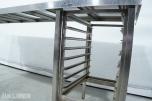 RUPRO arbeidsbenk i rustfritt stål med geiderstativ - 209 cm