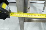 RUPRO arbeidsbenk i rustfritt stål med geiderstativ - 209 cm