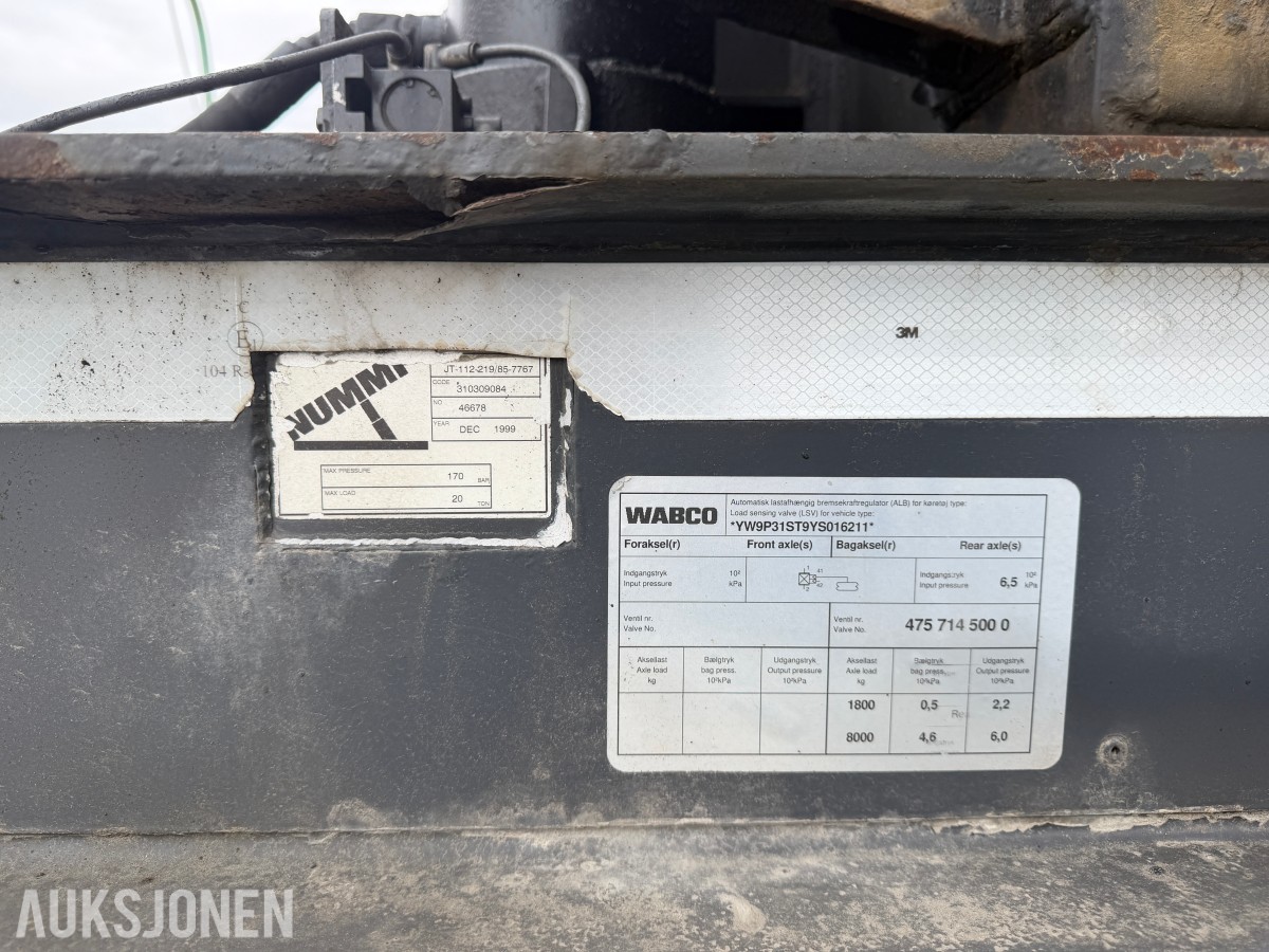 2000 SLP ASFALTTRAILER / ASFALTHENGER - 3 AKSLET