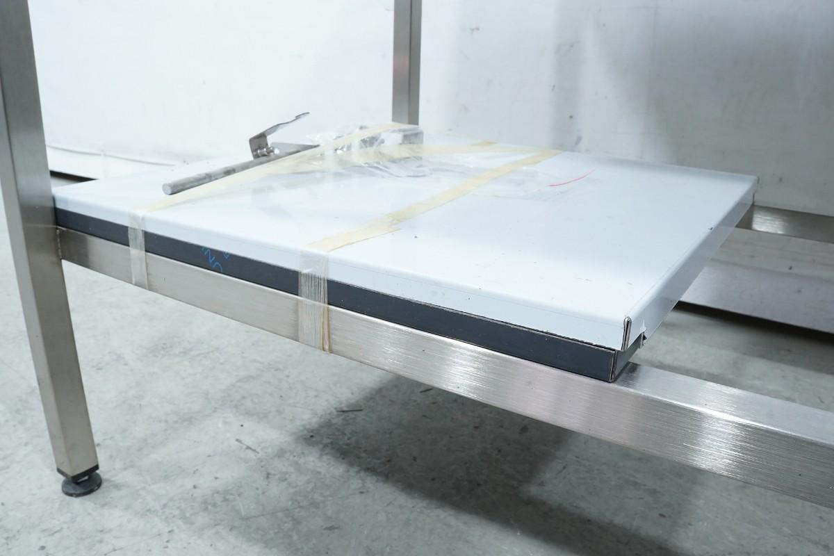 2 stk. RUPRO arbeidsbord i rustfritt stål med oppkant
