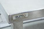 2 stk. RUPRO arbeidsbord i rustfritt stål med oppkant