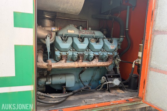 1987 Dieselaggregat fra Blomstedts med ASEA generator og Scania dieselmotor.