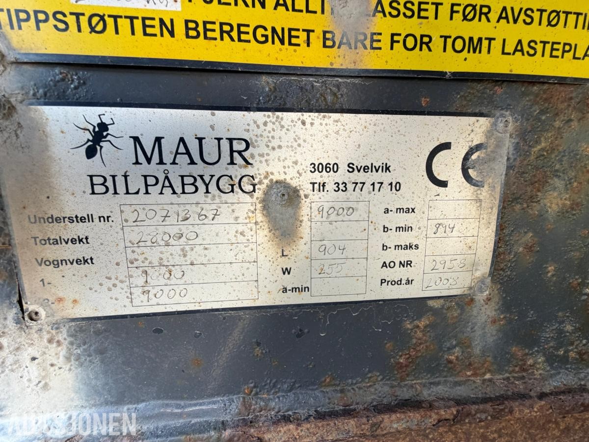2008 Maur Bilpåbygg TRIPPELKJERRE