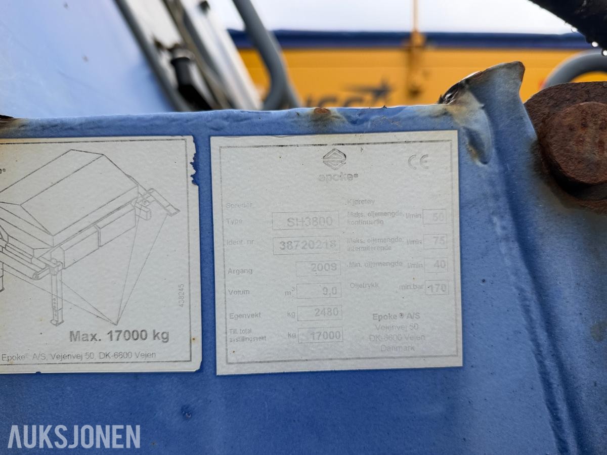 2009 EPOKE SH3800 Saltspreder - Rep.objekt