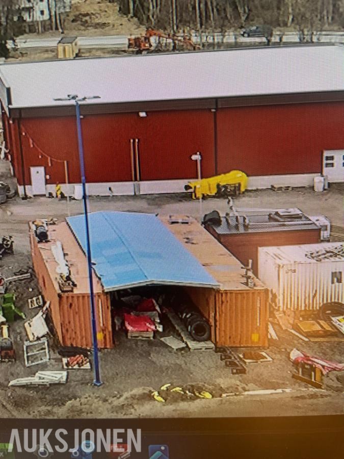 Taksystem for 40 fots containere 12x5M
