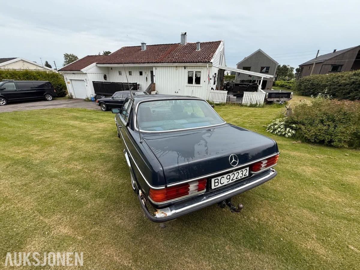 1984 Mercedes-Benz 230ce manuell soltak s+v dekk
