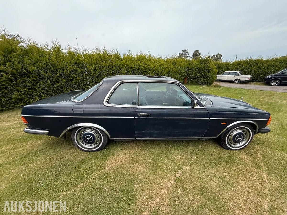 1984 Mercedes-Benz 230ce manuell soltak s+v dekk
