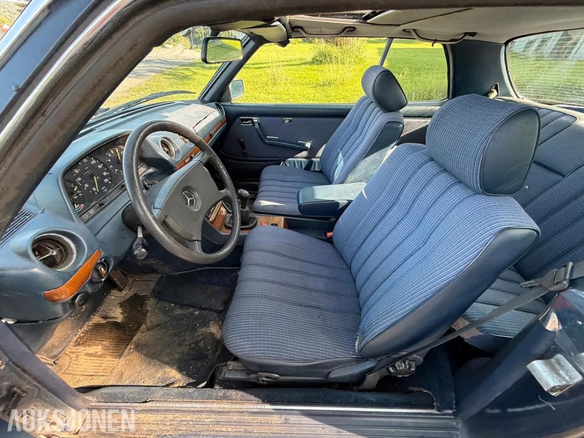1984 Mercedes-Benz 230ce manuell soltak s+v dekk