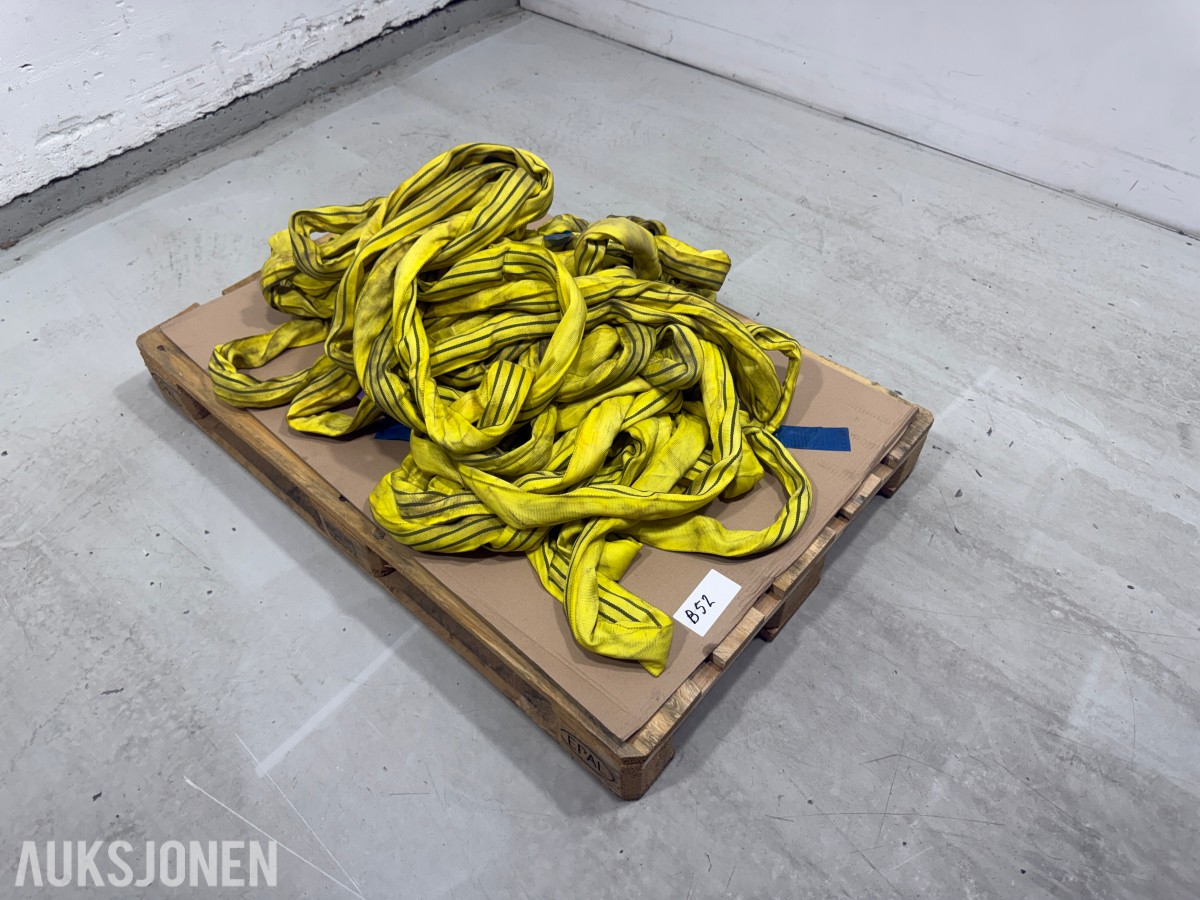 6 Stk løftestropper og rundsling