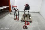 RIDGID 300 Compact rørgjengemaskin med rørverktøy og stativer