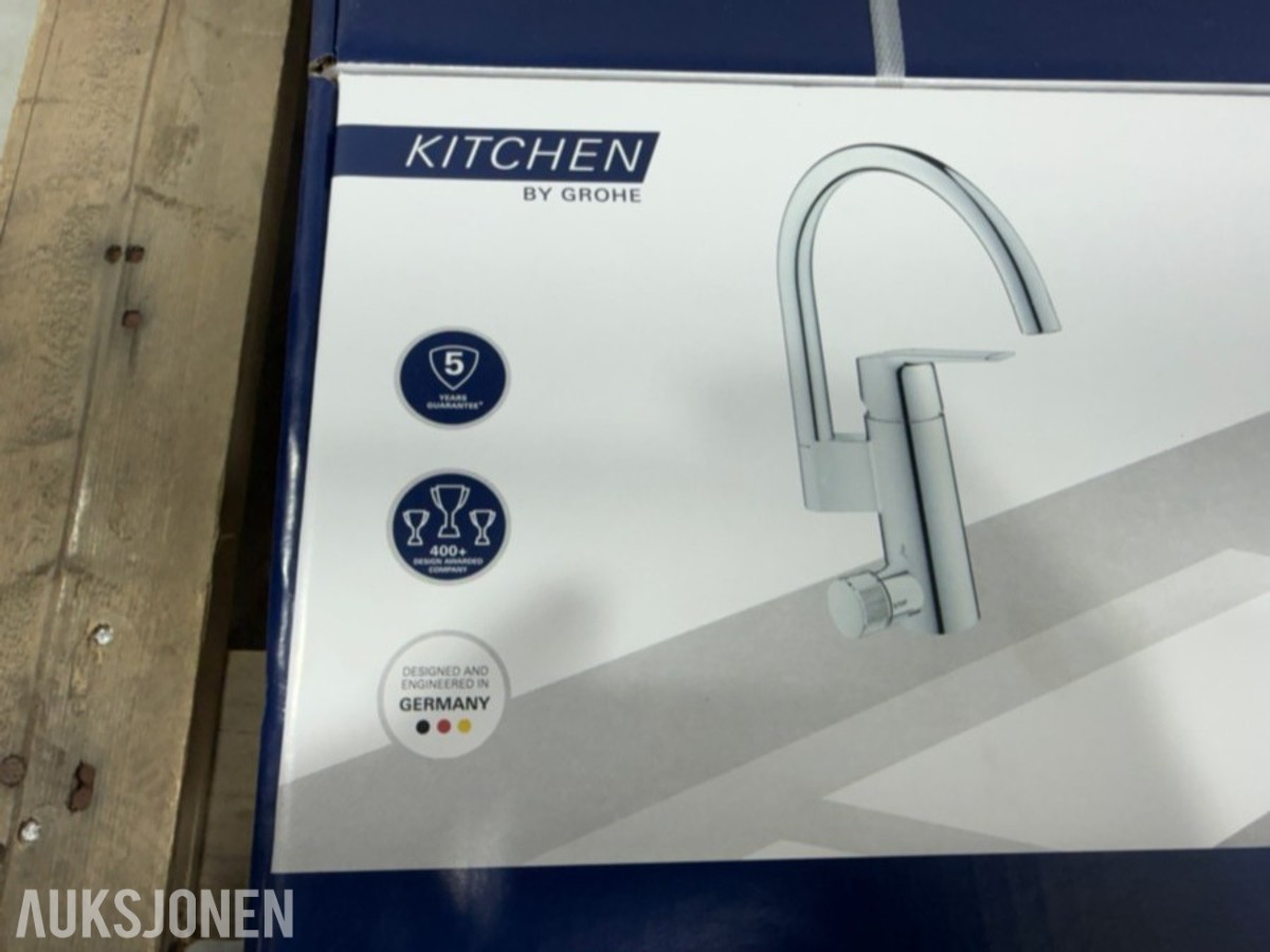 5 Stk GROHE Start 30495001 kjøkkenarmatur med avstengning