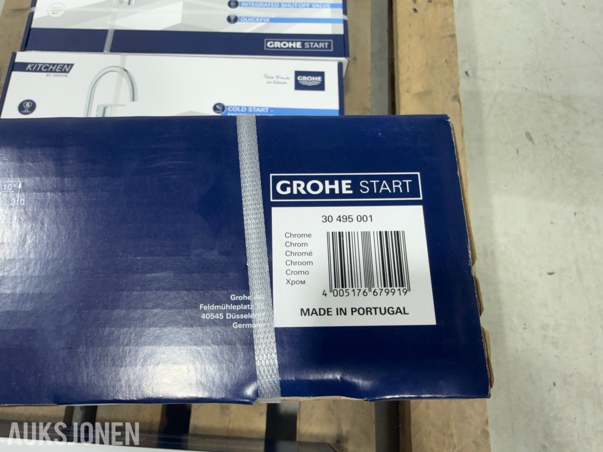 5 Stk GROHE Start 30495001 kjøkkenarmatur med avstengning