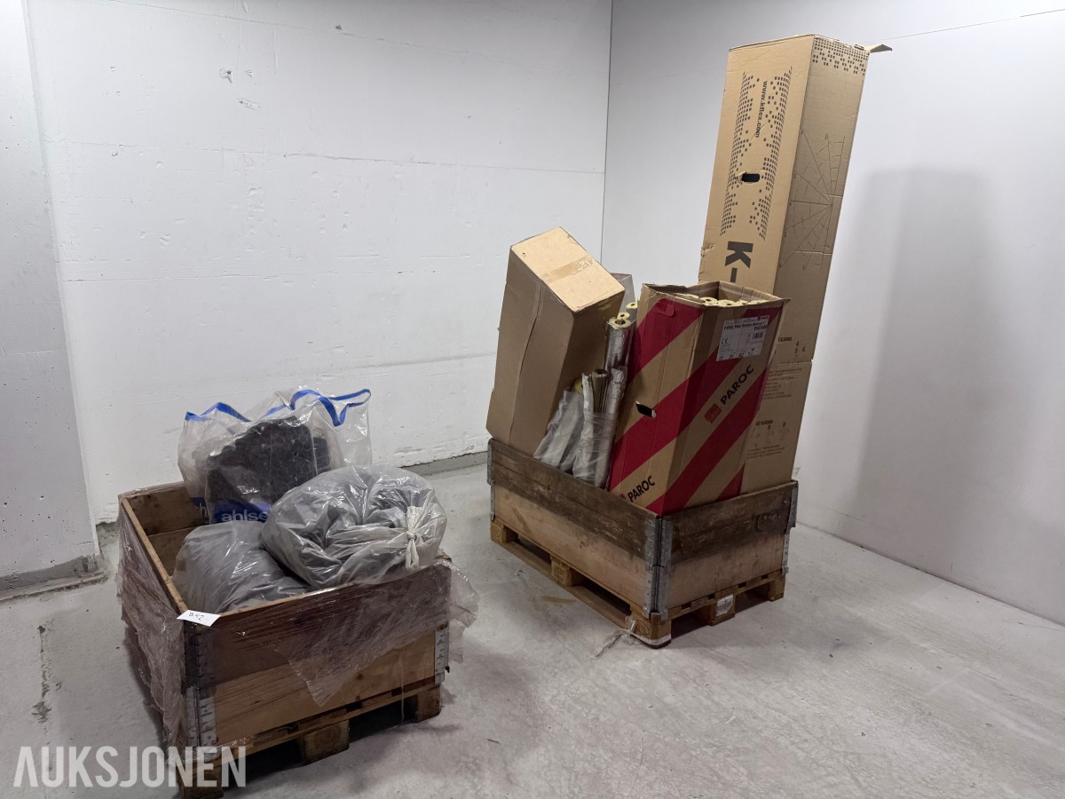 Parti rørisolasjon og teknisk isolasjonsmateriell