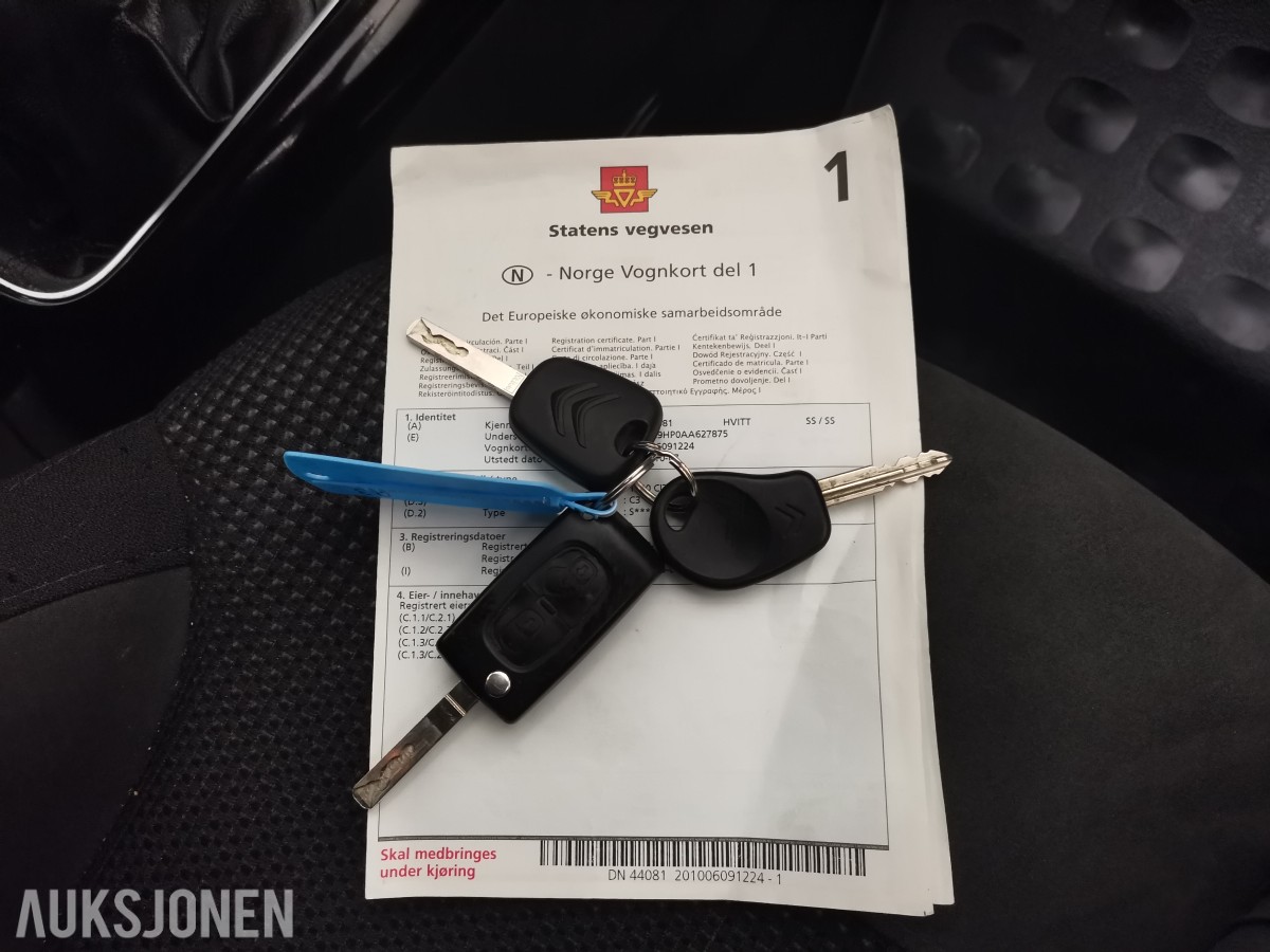 2010 Citroen C3 1.6 HDI 92HK EXCLUSIVE HENGERFESTE LAV KM CRUISE