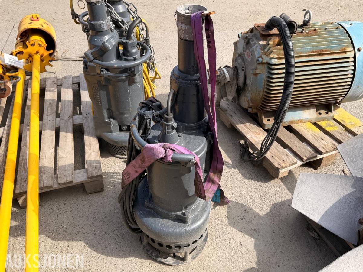 Tsurumi KRS2-100 nedsenkbar lensepumpe med strømkabel