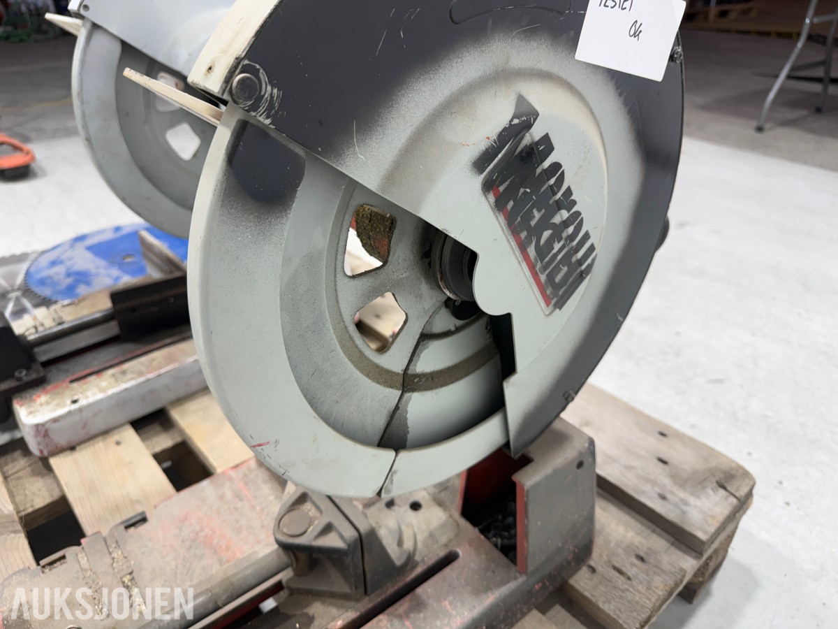 2 stk RIDGID 590-L metallkappsager med sagblader