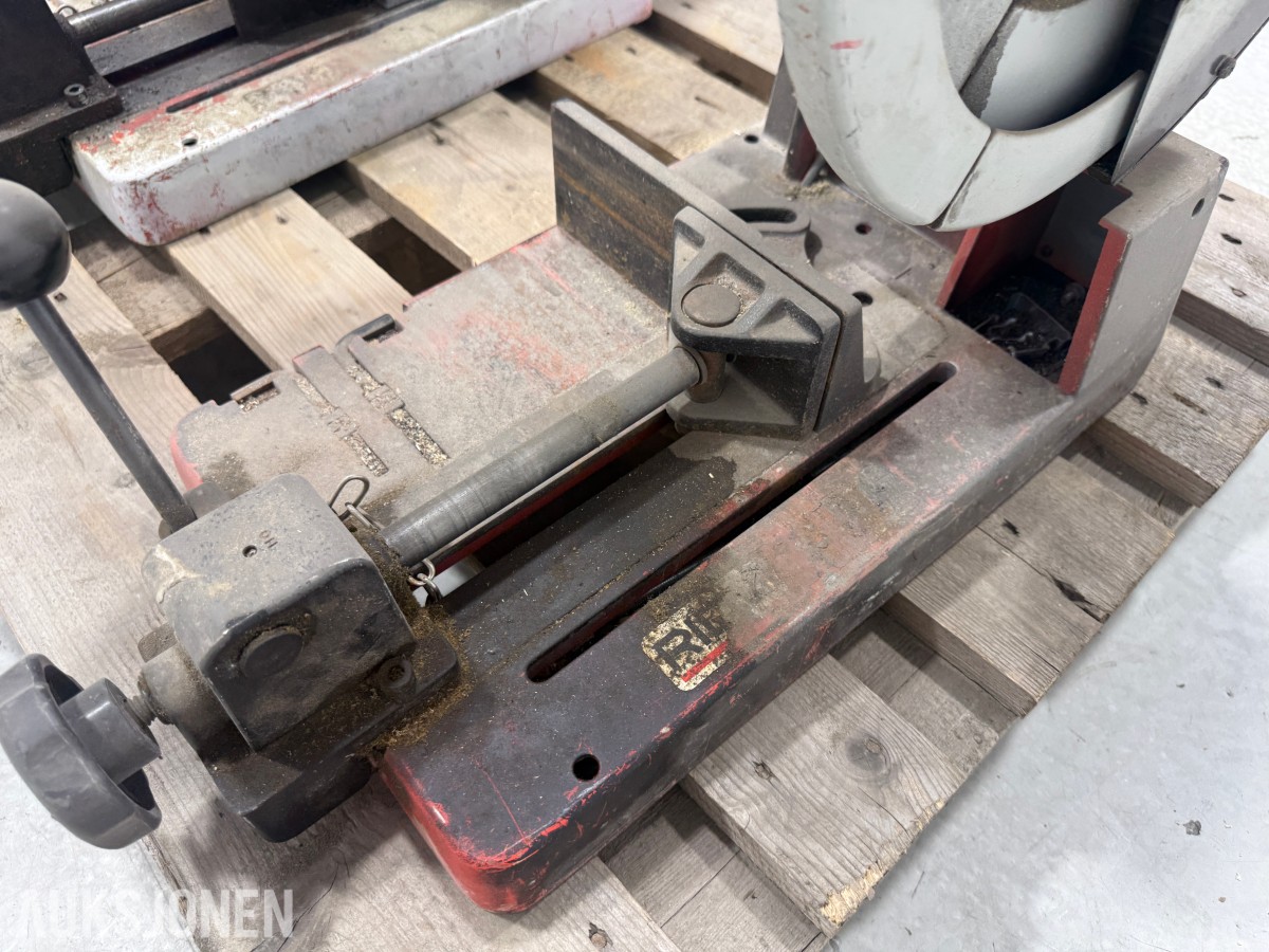 2 stk RIDGID 590-L metallkappsager med sagblader