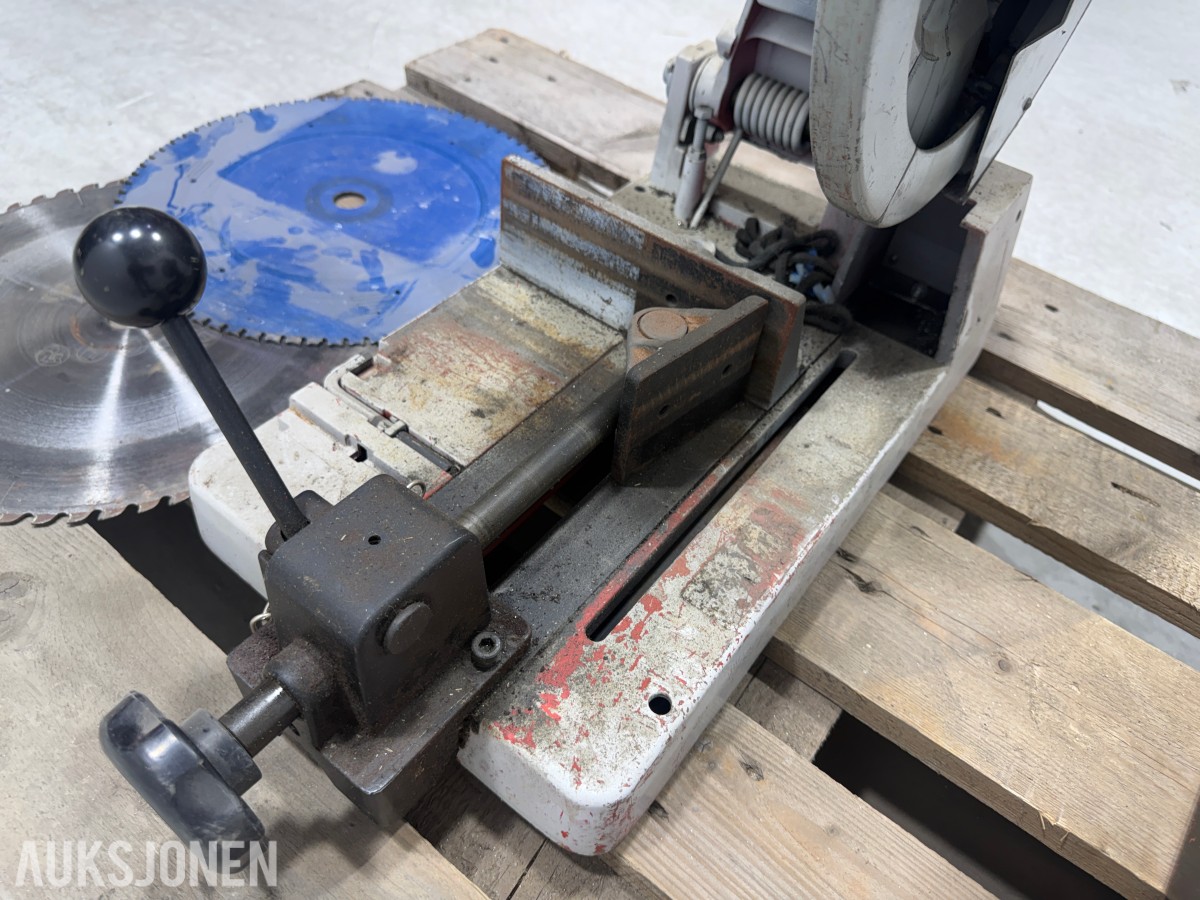 2 stk RIDGID 590-L metallkappsager med sagblader