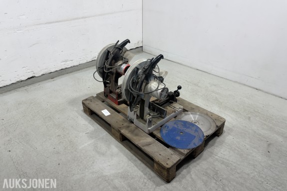 2 stk RIDGID 590-L metallkappsager med sagblader