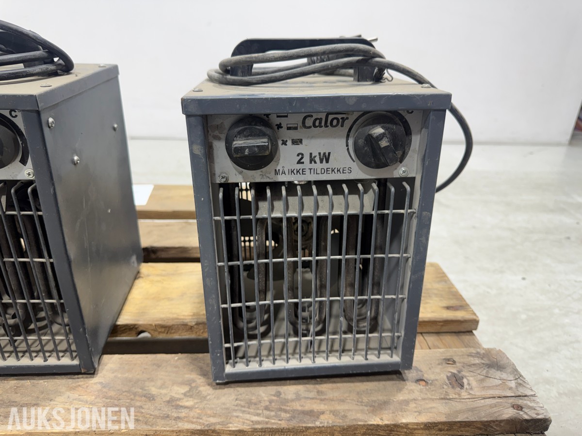 4 stk elektriske byggtørkere / varmevifter 2 kW