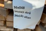 Furu. Pakke med utsorterte varianter materialer.