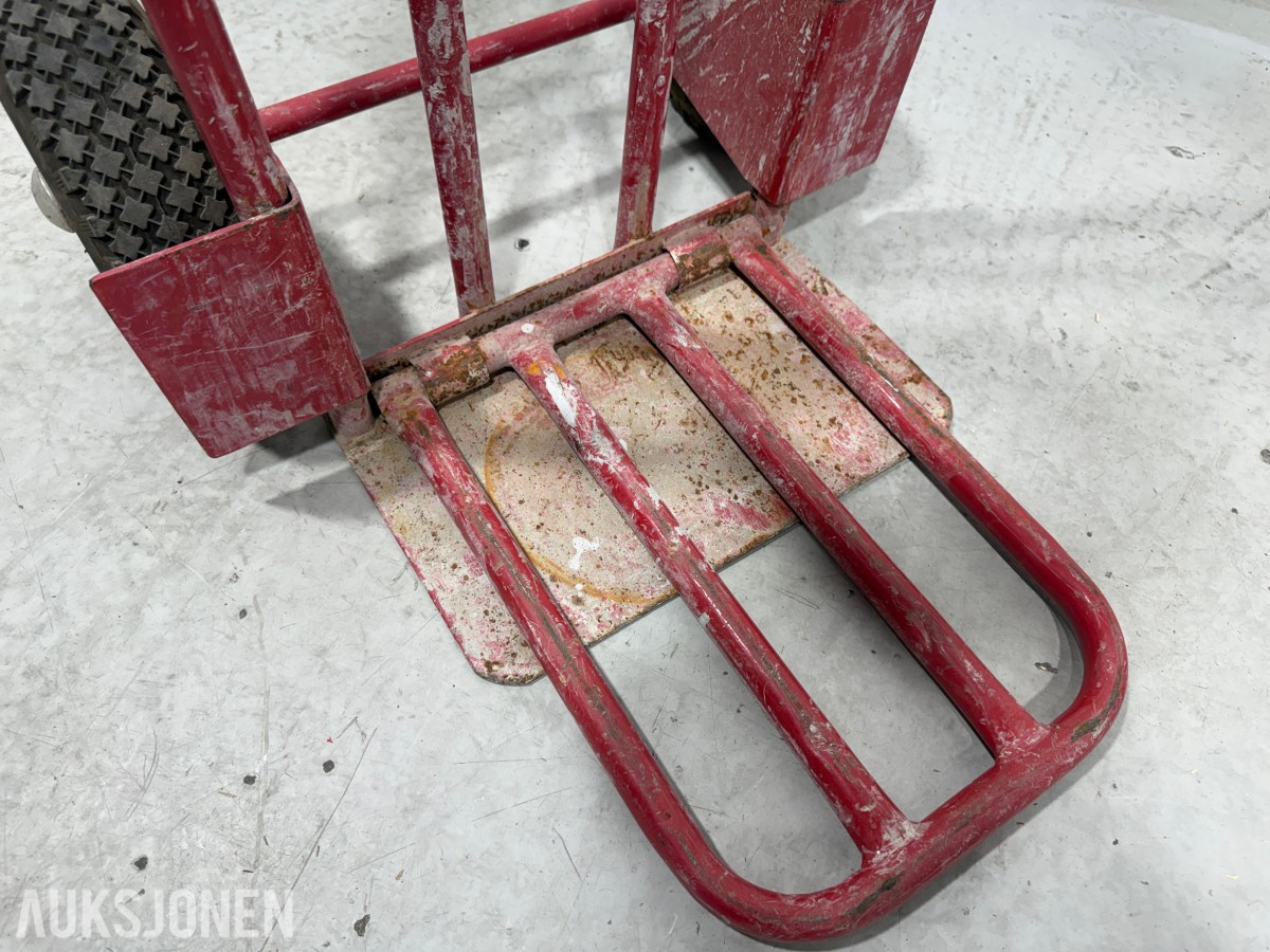 2 stk transporttraller med luftfylte hjul