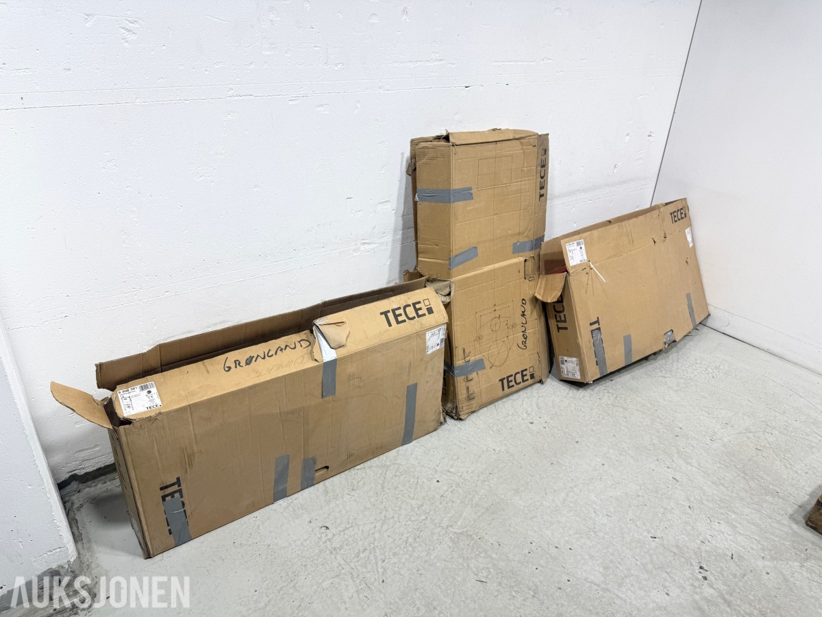3 stk TECEprofil Uni innbyggingssisterner – 1120 mm