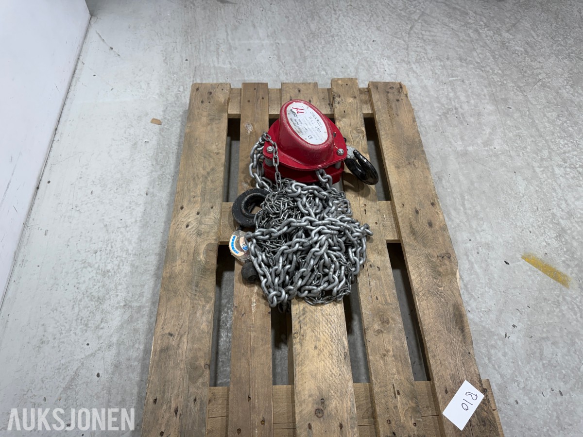 2014 Svero 1417 kjettingtalje 3 tonn