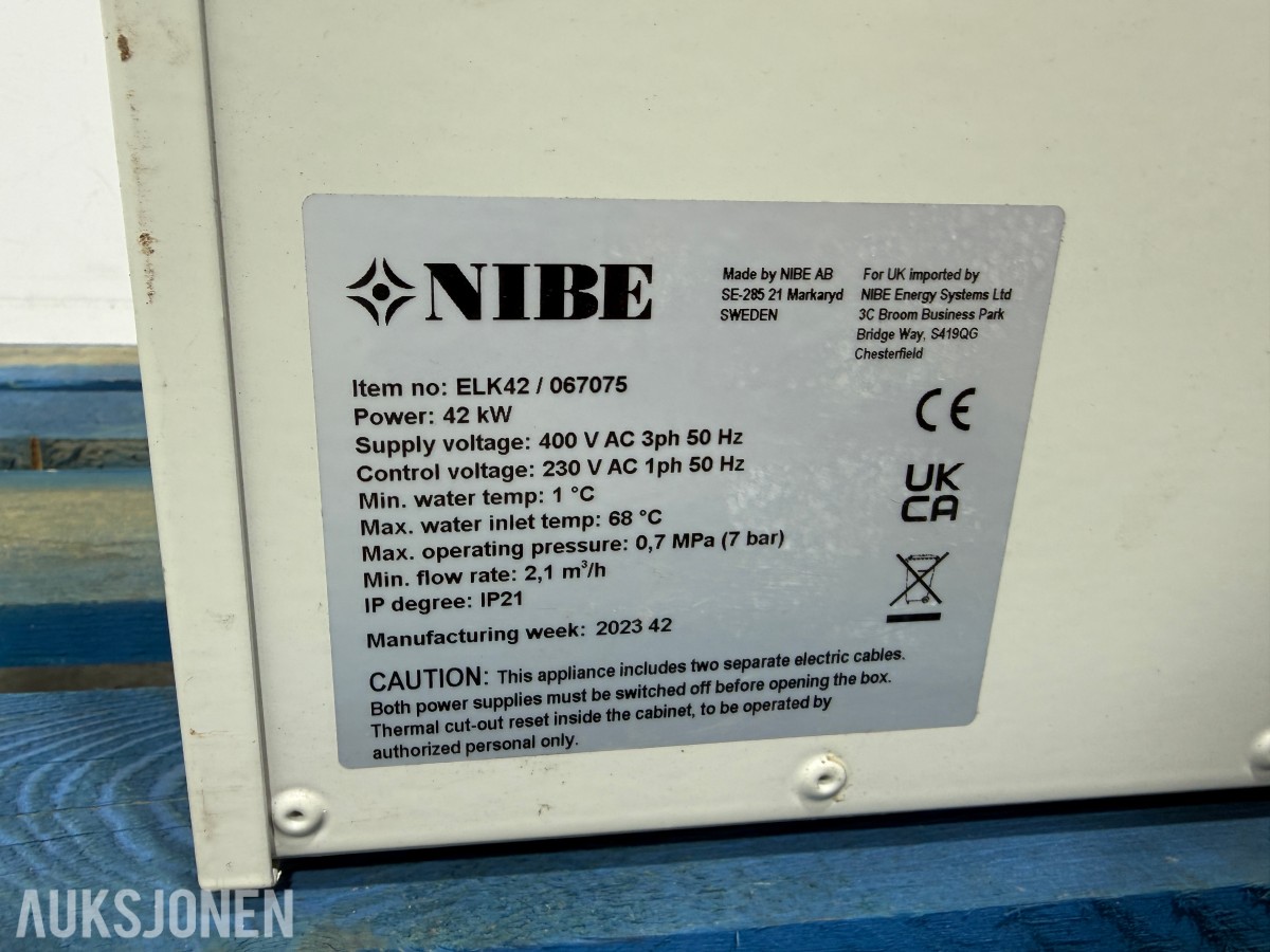NIBE ELK 42 elkassett / elektrisk varmekjel – 42 kW