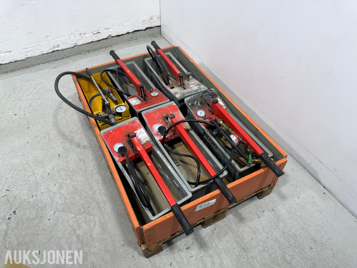 Parti med RIDGID 1450 og REMS Push trykkprøvepumper