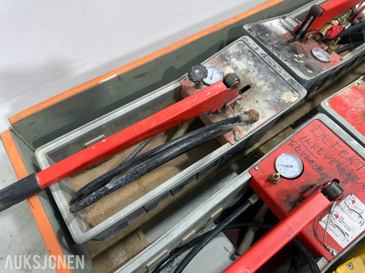 Parti med RIDGID 1450 og REMS Push trykkprøvepumper