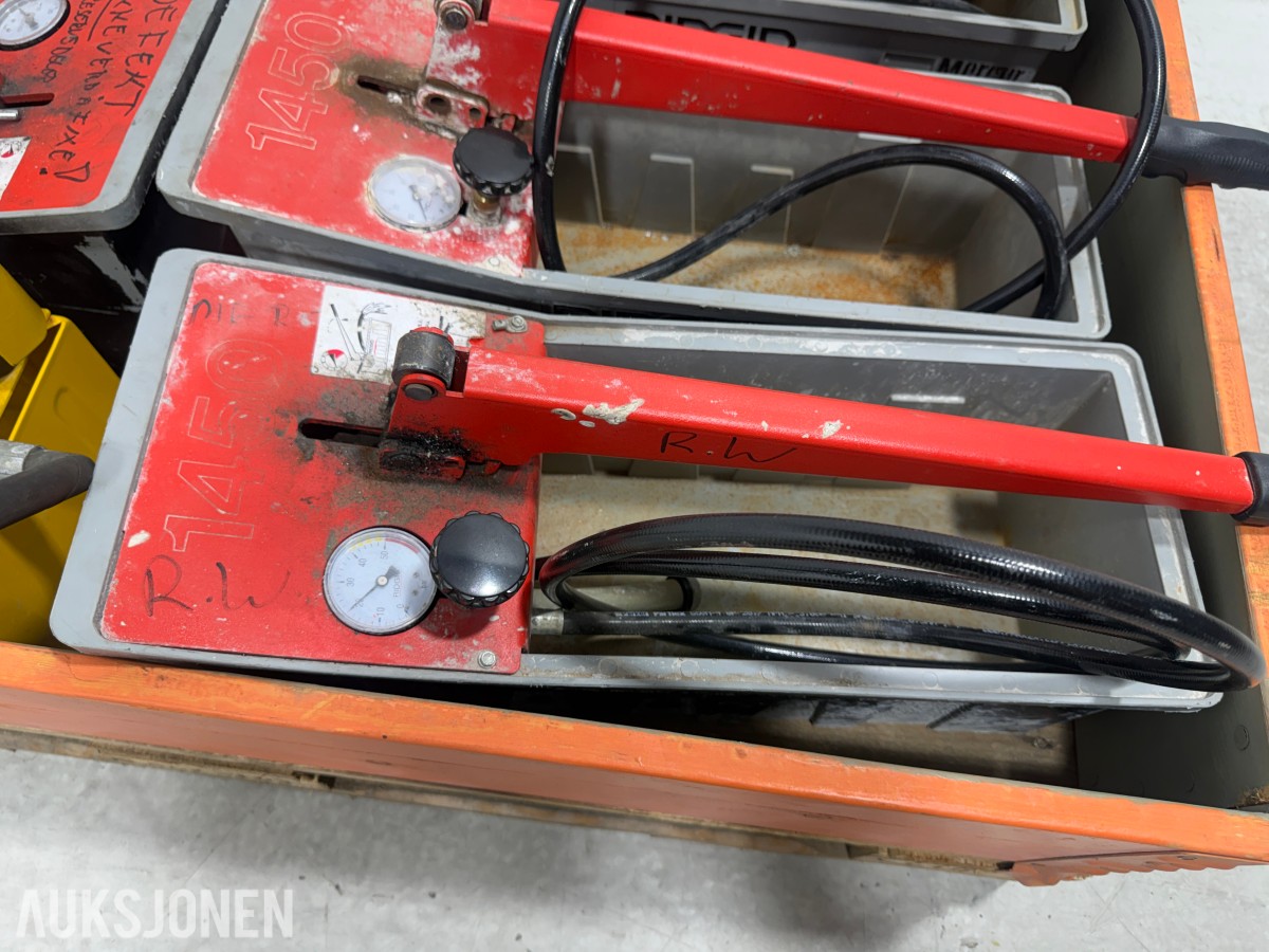 Parti med RIDGID 1450 og REMS Push trykkprøvepumper
