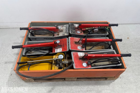 Parti med RIDGID 1450 og REMS Push trykkprøvepumper