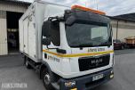 2012 MAN TGL 8.180 4X2BL skapbil med løftelem og sideåpning