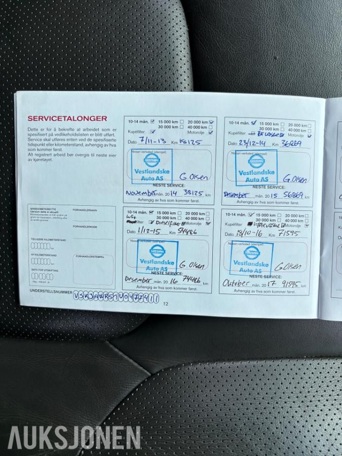 2012 NISSAN PATHFINDER 3.0-231 D 4X4 - 7SETER - AUTOMAT - BOSE - 196801km