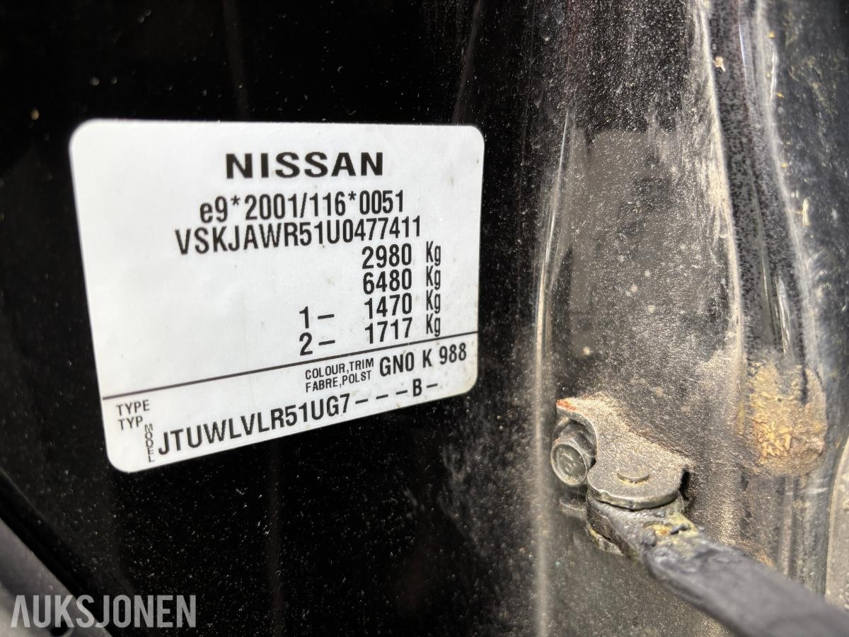 2012 NISSAN PATHFINDER 3.0-231 D 4X4 - 7SETER - AUTOMAT - BOSE - 196801km