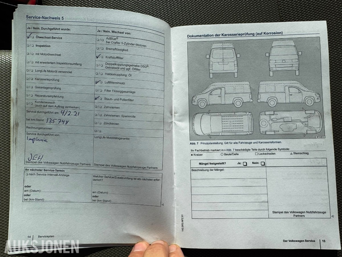 2014 Volkswagen CARAVELLE 2.0-102 D, 204471km, 1 EIER
